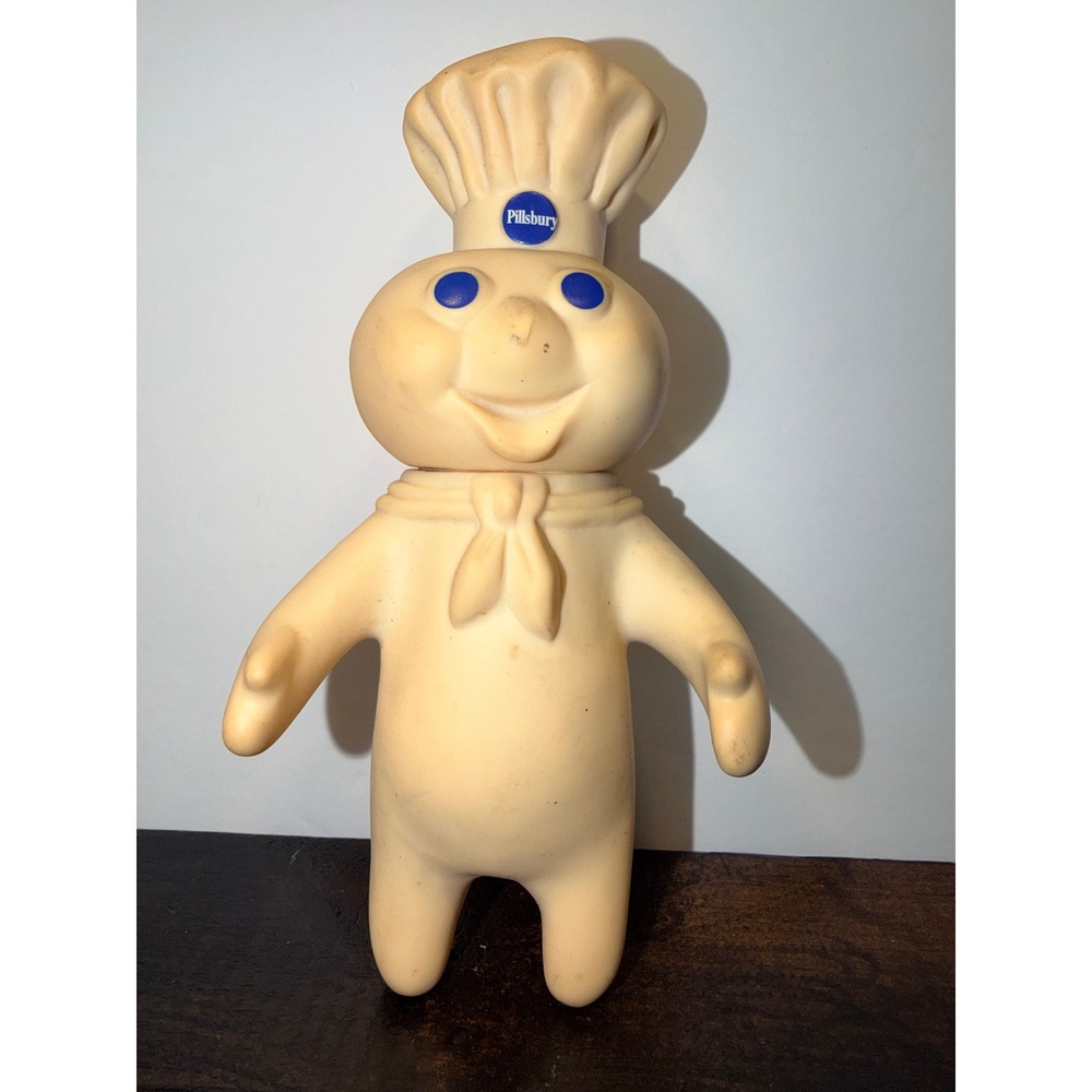 Vintage 1995 Pillsbury Doughboy Poppin Fresh Vinyl Figure 7 Inch Advertising Toy
